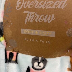 Easter Dog Soft & Cozy Oversized Throw Blanket